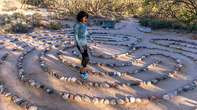 What is a walking meditation labyrinth?