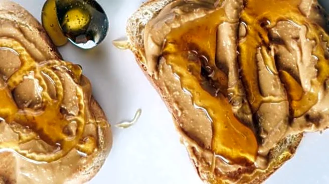 Our new breakfast favorite: Almond honey sandwich