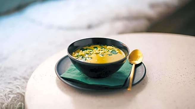 Traditional African dishes with bottle gourd flowers