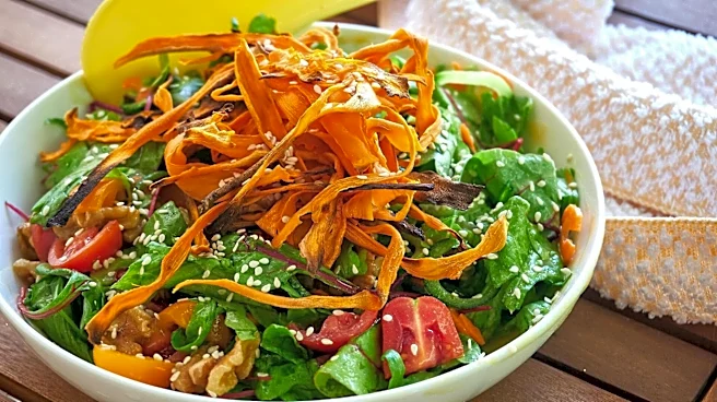 Make healthy salads with tahini and carrots