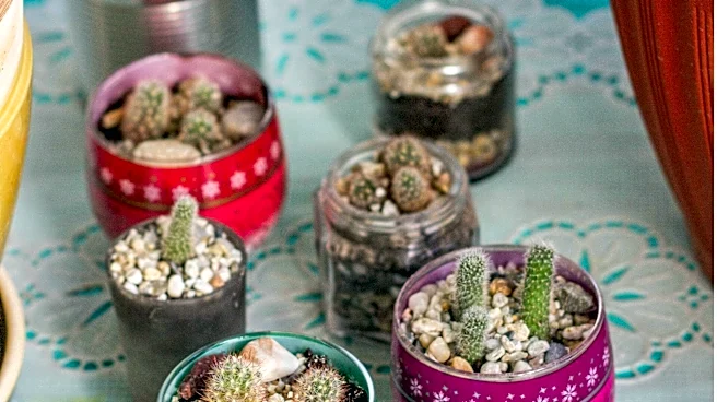 Turn recycled items into stylish kitchen decor
