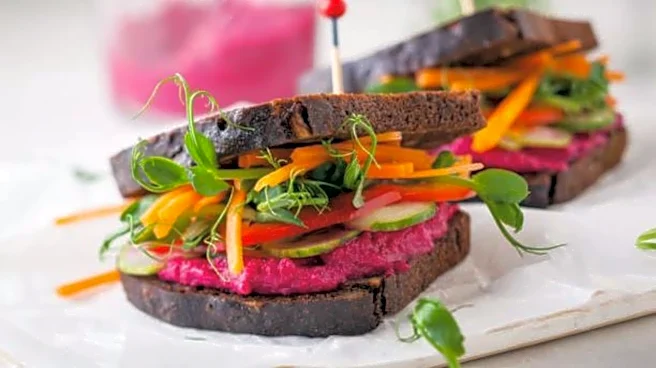Hummus on rye bread: A wholesome breakfast option
