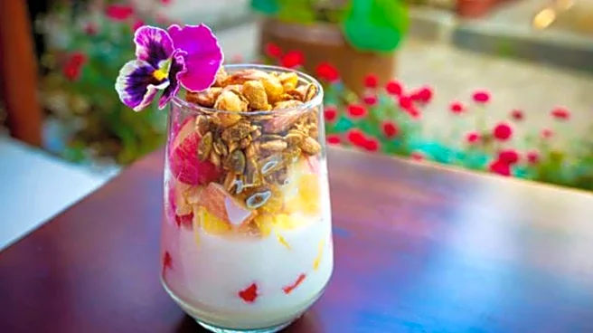 Transform your breakfast parfait with edible flowers