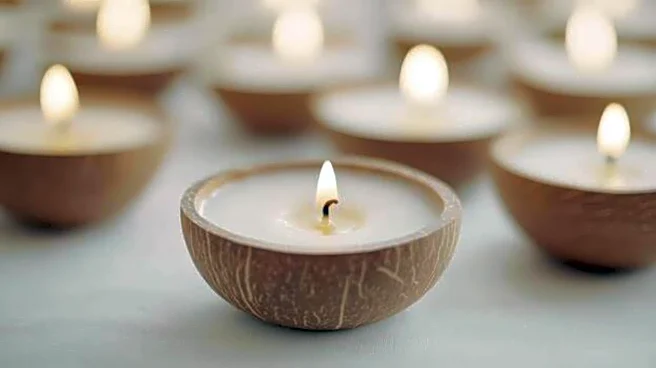 How to make candle holders from coconut shells