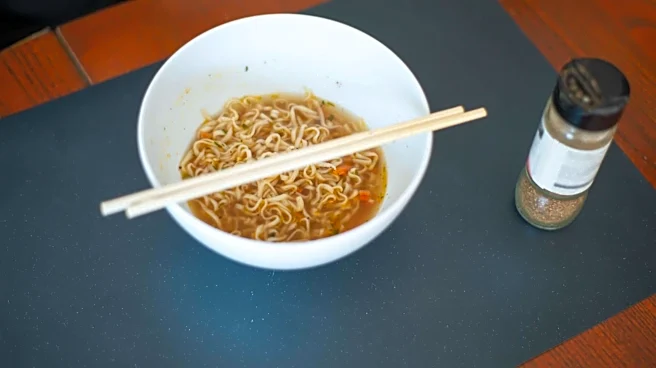 Corn soup with instant noodles: A quick snack idea