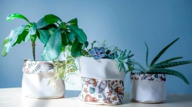 How to make beautiful planters from fabric