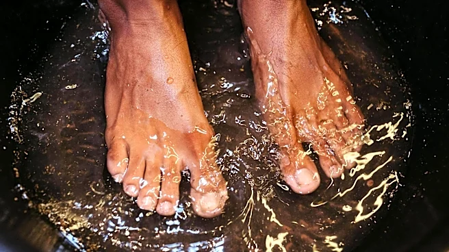 How to pamper your feet with warm water