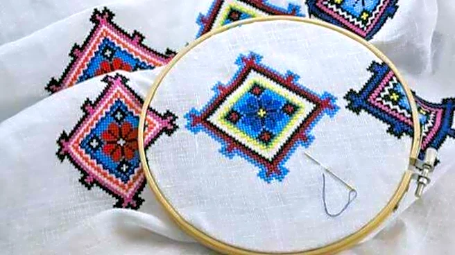 Bring fabrics to life with geometric embroidery