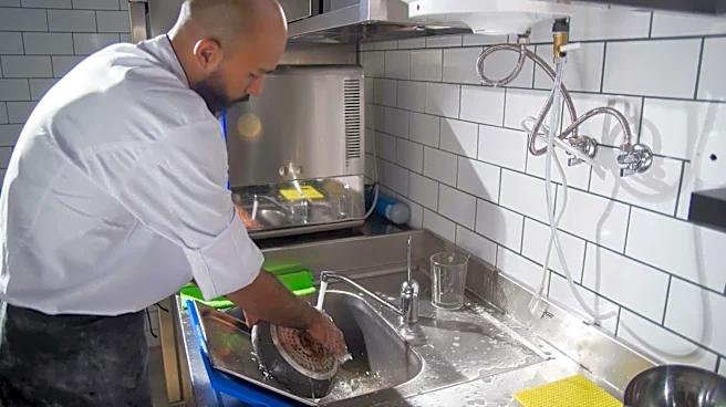 Use your dishwashing time to improve posture