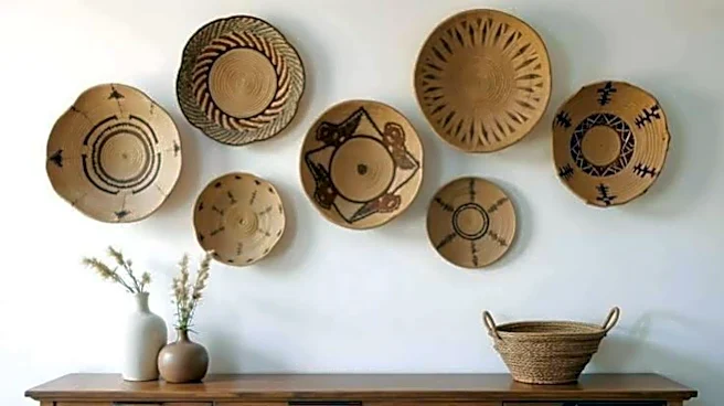 How to decorate your walls with woven baskets