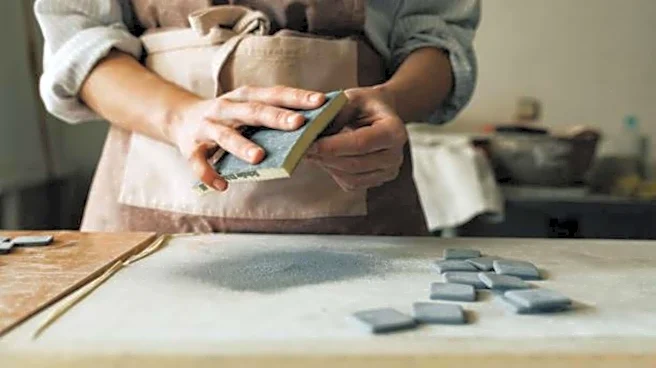 How to make hand-stamped clay tiles