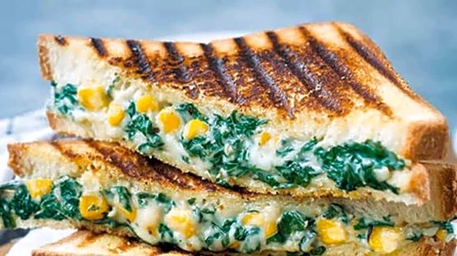 Quick and tasty: Corn and spinach toast