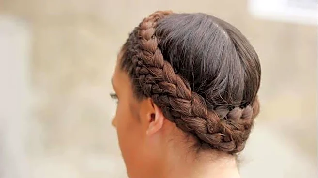 How to master a twisted halo hairstyle
