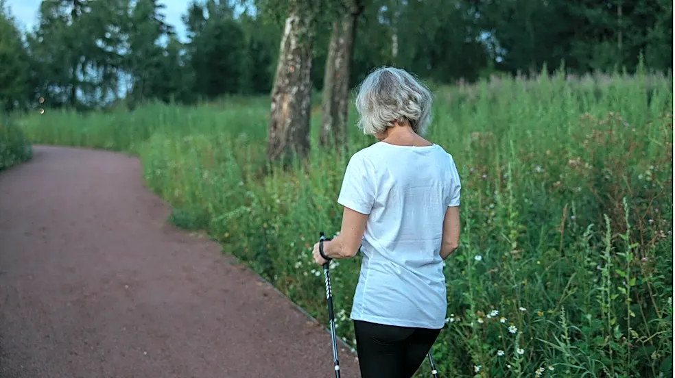 5 surprising health benefits of walking with poles