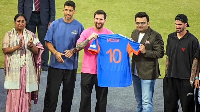 Delhi CM booed with 'AQI' chants during Messi event