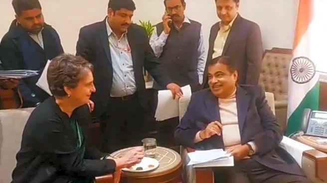 Priyanka Gandhi meets with Nitin Gadkari; here's what happened