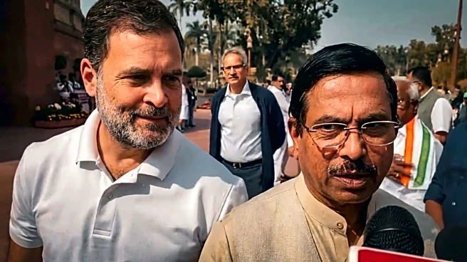 'Let's do it together': Rahul approaches BJP leaders briefing reporters