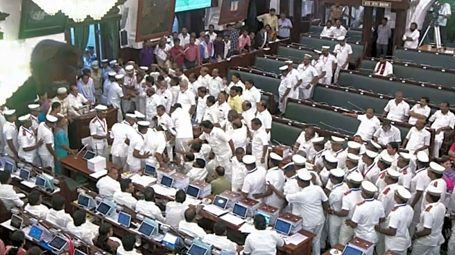 DMK MLAs removed from Assembly amid ruckus over Vijay's remarks