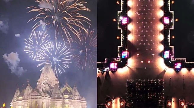 Watch: Stunning fireworks light up New Jersey temple on Diwali
