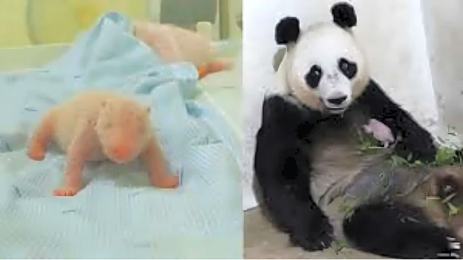 First giant panda cub born in Indonesia, nicknamed 'Rio'