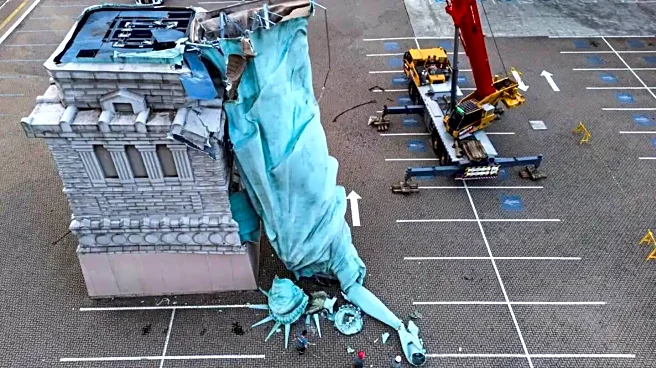 Video: Brazil's 'Statue of Liberty' topples due to strong winds