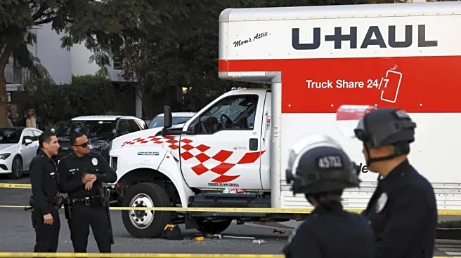 Video: Truck rams into LA rally supporting Iran protests