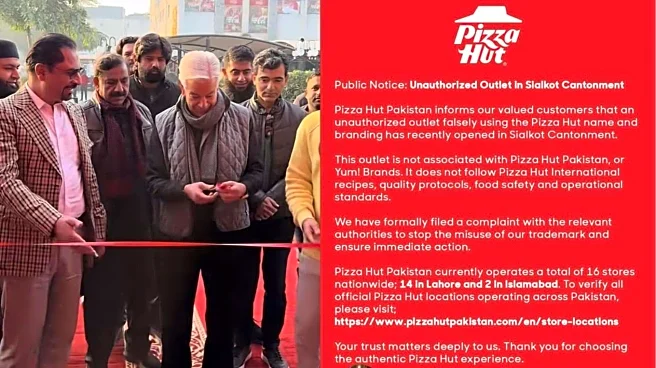 Pakistan defense minister inaugurates fake Pizza Hut; company says 'unauthorized'