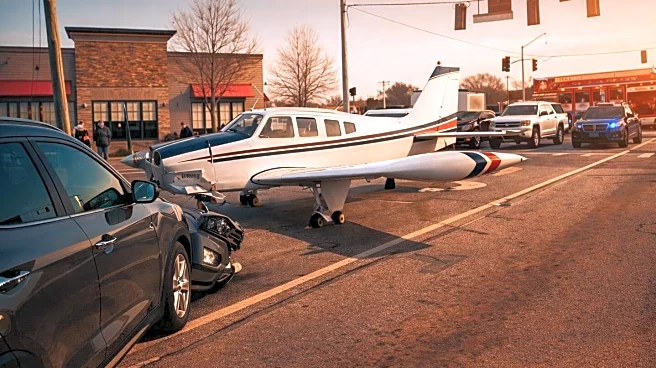 Video: Plane makes emergency landing on US roadway, hits vehicles