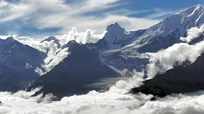 Drone captures moment glacier breaks off, triggering deadly Nepal floods