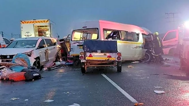 Road crash involving multiple vehicles in South Africa kills 21