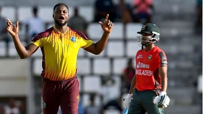 Romario Shepherd becomes second WI player with T20I hat-trick: Stats