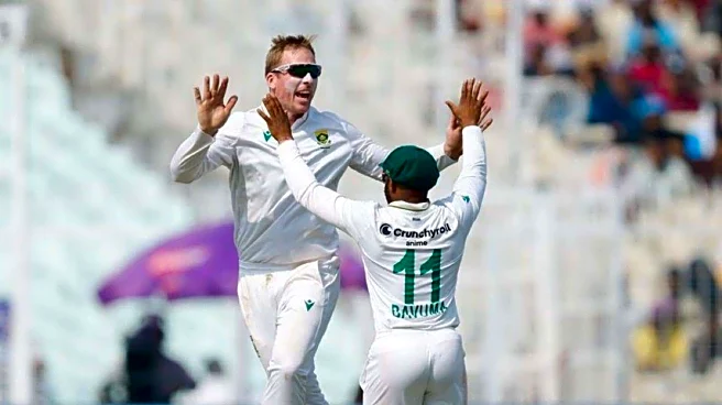 Simon Harmer scripts records with twin four-fers in Kolkata Test