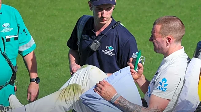 2nd Test: NZ's Blair Tickner stretchered off after shoulder injury