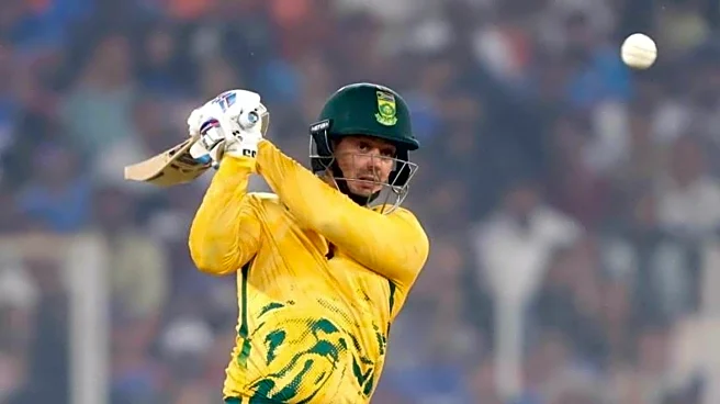 Quinton de Kock marks 100th T20I appearance with half-century: Stats