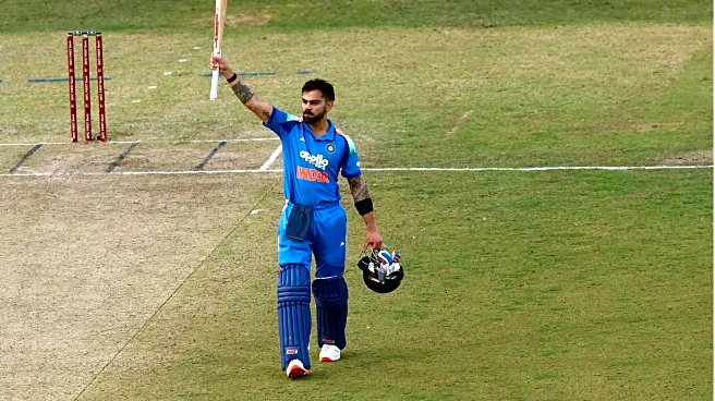 Virat Kohli hammers his sixth successive 50-plus List A score