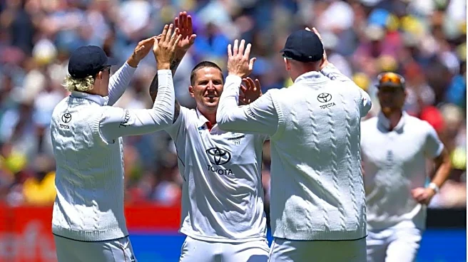 Brydon Carse claims his second four-fer in Ashes 2025-26: Stats