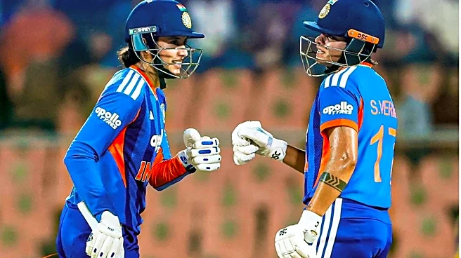Listing the highest partnerships for India in Women's T20Is