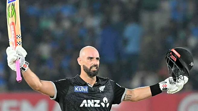 Daryl Mitchell scripts records with fourth ODI hundred vs India