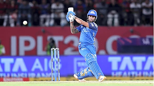 Most runs successfully chased by MI in last 3 overs