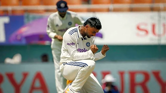 Manav Suthar sets records with six-fer in maiden Test innings