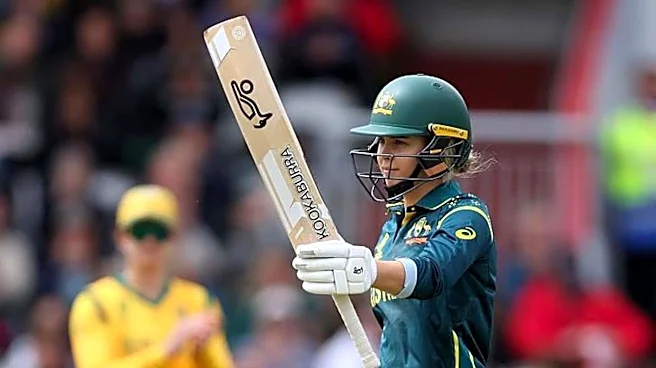 Women's T20 World Cup: Phoebe Litchfield hits half-century versus SA