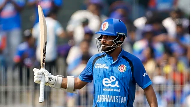 Afghanistan's Hashmatullah Shahidi hammers his maiden ODI hundred