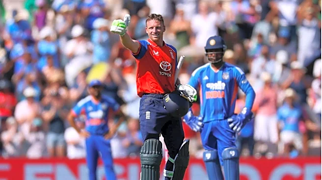 Who owns the highest individual score for England in T20Is?