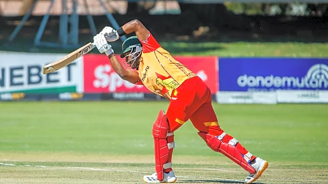 Zimbabwe's Dion Myers slams his third T20I fifty: Key stats