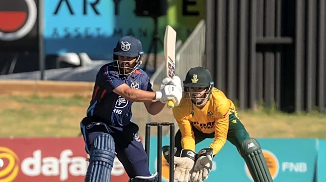 Namibia's Louren Steenkamp, Jan Frylinck hammer fifties versus SA: Stats