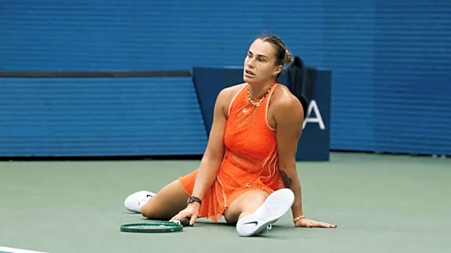 Aryna Sabalenka smashes racket, yells after US Open defeat