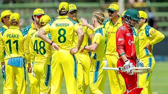 Australia seal thrilling one-wicket win against Zimbabwe in 3rd ODI