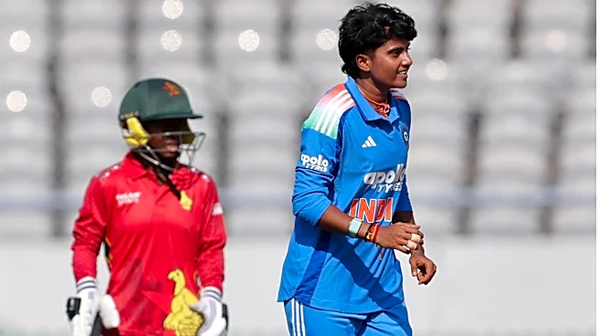 India's Sree Charani decimates Zimbabwe with her maiden WODI four-fer