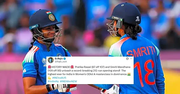 A masterclass in dominance: Netizen in joy after India’s opening stand vs NZ in Women’s World Cup 2025