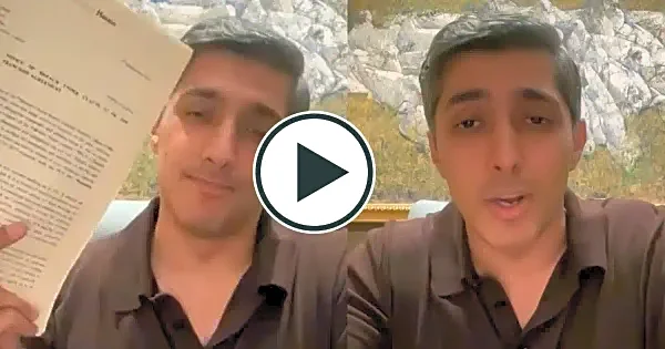 Watch: PSL team owner Ali Khan Tareen tears notice from PCB in live video